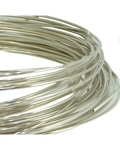 Silver Round Wire 1.5mm AgAIN Silver recycled from medical X-Ray film