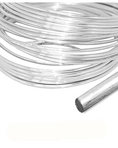 Silver Round Wire 3.5mm AgAIN Silver recycled from medical X-Ray film