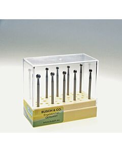 BUSCH BALL BURR SET, 001, 2.70MM - 4.20MM, TOOLSBBRS3