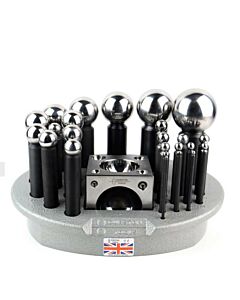 Durston 24 Punch Doming Set with Square Block and Storage Tray