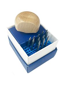 Jewellers Stone Setting Grainers & Beading Tool Set With Handle I Set of 12
