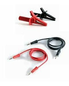 LEGOR BLACK AND RED LEADS WITH CROCODILE CLIPS