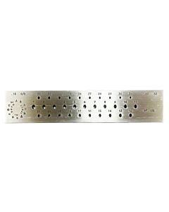Drawplate, Oval, 31 Holes, 6.00 to 3.00mm