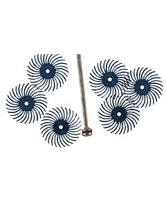 BLUE RADIAL DISC SET WITH SCREW TOP MANDREL