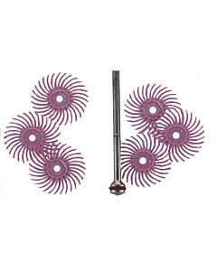 PINK RADIAL DISC SET WITH SCREW TOP MANDREL