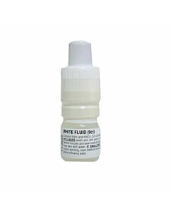 White fluid: Refill acid bottles for 9ct gold testing