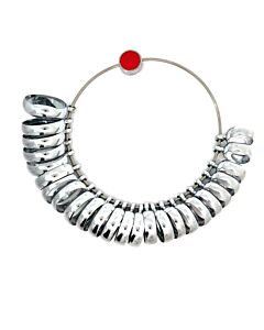 Ring Sizer Gauge, 25 wide metal wedding ring finger H-Z+6