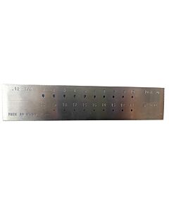 Drawplate, Tear Drop, 31 Holes, 6.00 to 3.00mm