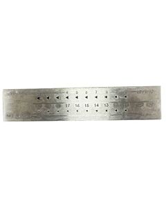 Drawplate, Triangular, 20 Holes, 3.00 to 1.00mm