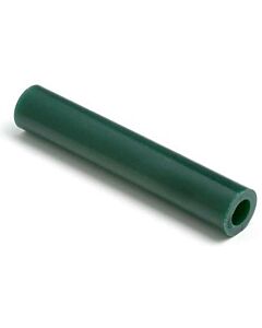 Green Wax Round Tube 27mm with centered hole