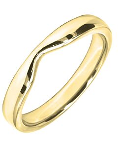 3.25mm Shaped Wedding Ring | W575