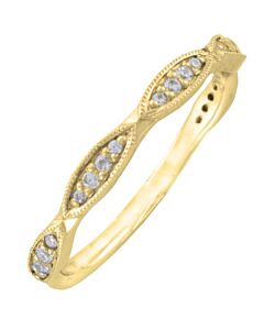 2.5mm Section Shaped Wedding Ring - 0.20ct Diamond | W616