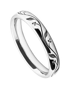 3mm Wedding Ring W7001 Pattern - Laser Engraving Wedding Ring