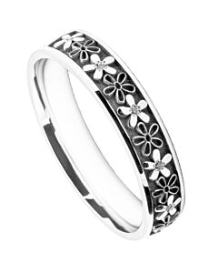 4mm Wedding Ring W7004 Pattern - Laser Engraving Wedding Ring