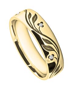 5mm Wedding Ring W7006 Pattern - Laser Engraving Wedding Ring