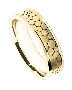6mm Wedding Ring W7505 | Gents Pattern - Laser Engraving Wedding Ring