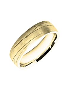 6mm Wedding Ring W7508 | Wedding band Men pattern laser engraved